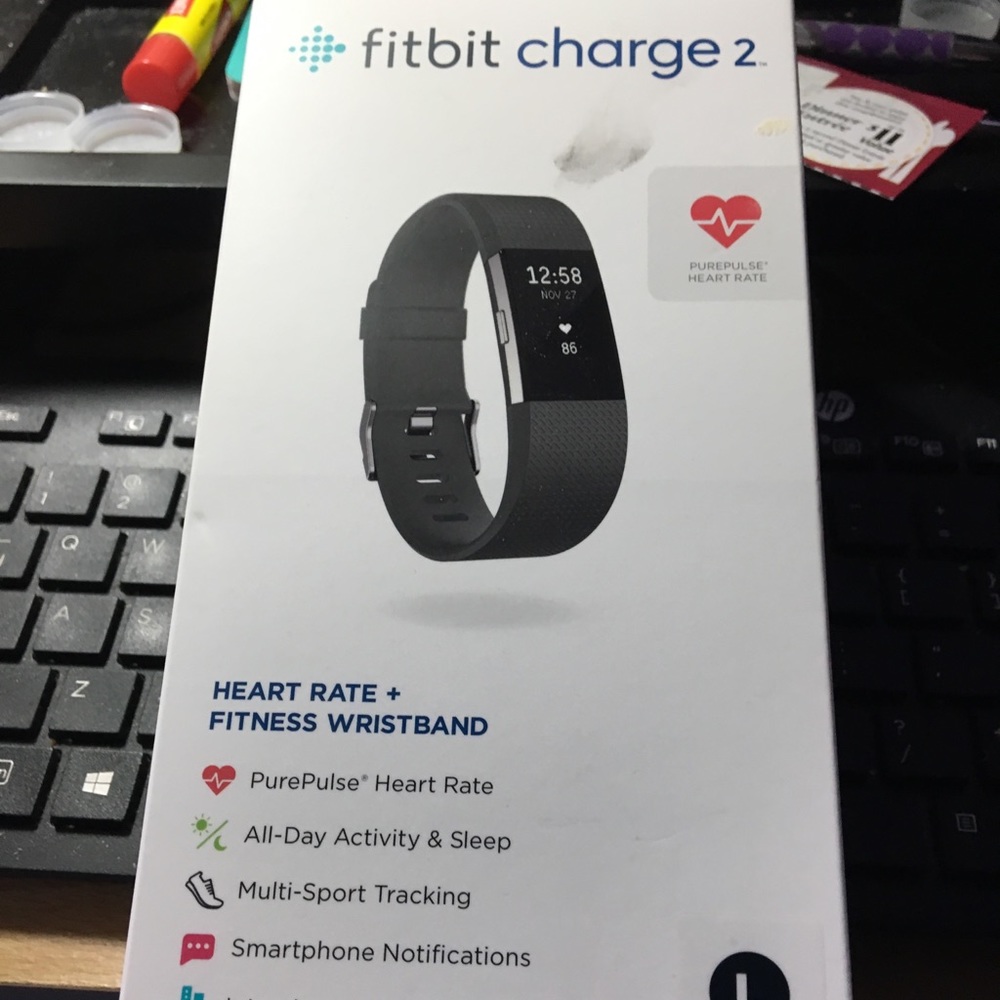 Black FitBit Charge 2 BRAND NEW